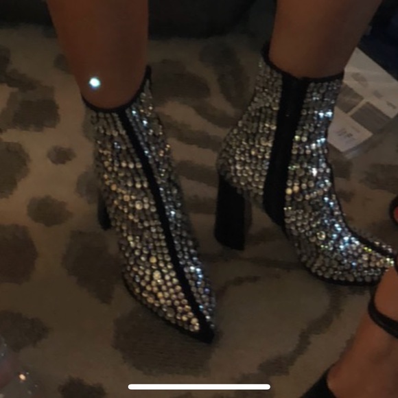 Jeffery Campbell Siren Booties Sparkle - Picture 3 of 4